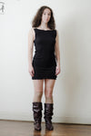 BASERANGE suspender skirt DRRTS-RB-SP24 black